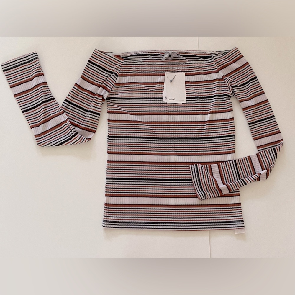 NWT ASOS off-the-shoulder shirt
